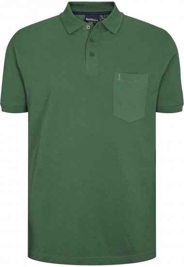 North Latitude Polo Short Sleeve Green TALL - VĪRIEŠU APĢĒRBS MT-6XLT - Apģērbs gariem vīriešiem