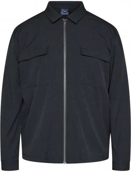 North Latitude 61106 Overshirt Uzvalka Stilā Ar Pilna Garuma Rāvējslēdzēju Melna - Jakas & Lietus apģērbs - Jakas - 2XL-12XL