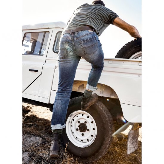 JP1880 Jeans Straight Fit Super Stretch Denim Used Blue - Džinsi un bikses - Džinsi un Bikses - W40-W70