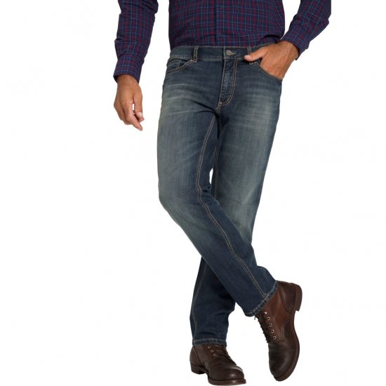 JP1880 Jeans Straight Fit Super Stretch Denim Used Blue - Džinsi un bikses - Džinsi un Bikses - W40-W70