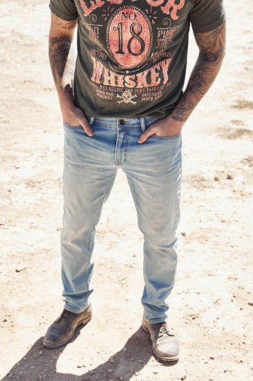 JP1880 Jeans Regular Fit 5-Pocket Bleached Denim - Džinsi un bikses - Džinsi un Bikses - W40-W70