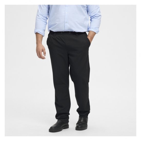 North Latitude Dress Pants Elastic Waist Black - Lielo izmēru bikses vīriešiem - Lielo izmēru bikses vīriešiem