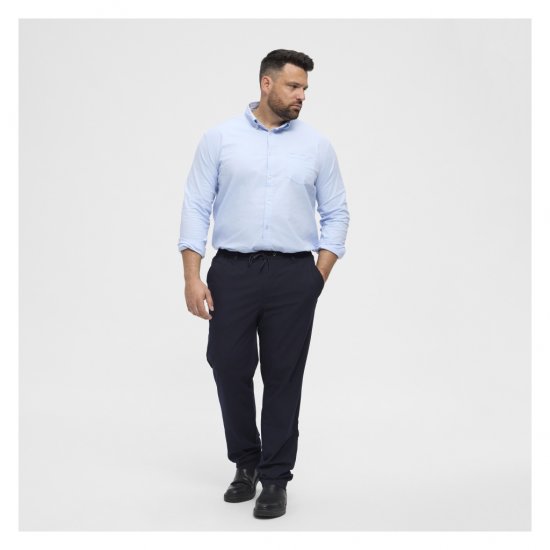 North Latitude Dress Pants Elastic Waist Navy Blue - Lielo izmēru bikses vīriešiem - Lielo izmēru bikses vīriešiem