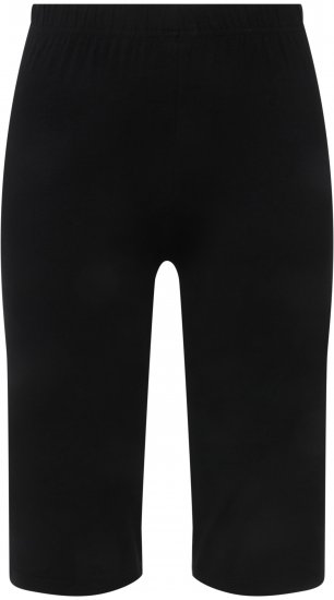 Ulla Popken Stretch Knit Bike Shorts Black - Džinsi & Bikses Lielos Izmēros – Plus Size - 