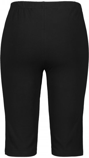 Ulla Popken Stretch Knit Bike Shorts Black - Džinsi & Bikses Lielos Izmēros – Plus Size - 