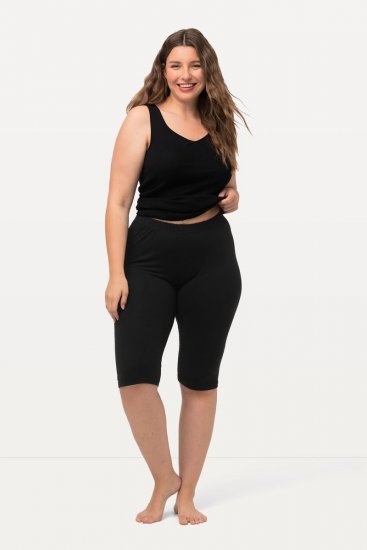 Ulla Popken Stretch Knit Bike Shorts Black - Ulla Popken - Ulla Popken lielizmēra apģērbi