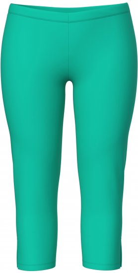 Ulla Popken Basic Stretch Knit Capris Green - Džinsi & Bikses Lielos Izmēros – Plus Size - 