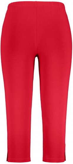 Ulla Popken Basic Stretch Knit Capris Red - Džinsi & Bikses Lielos Izmēros – Plus Size - 