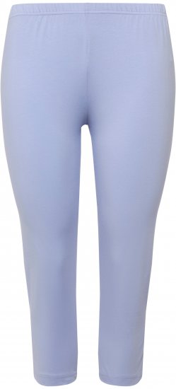 Ulla Popken Basic Stretch Knit Capris Blue - Džinsi & Bikses Lielos Izmēros – Plus Size - 
