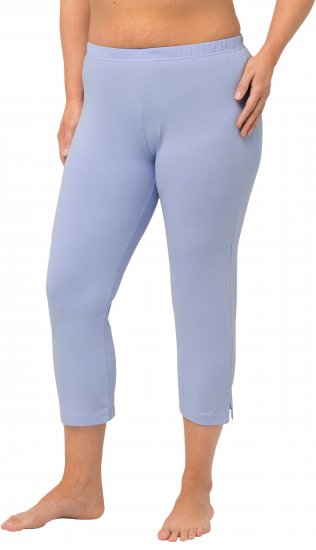 Ulla Popken Basic Stretch Knit Capris Blue - Džinsi & Bikses Lielos Izmēros – Plus Size - 