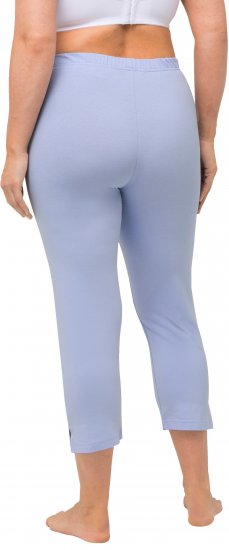 Ulla Popken Basic Stretch Knit Capris Blue - Džinsi & Bikses Lielos Izmēros – Plus Size - 