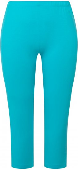 Ulla Popken Basic Stretch Knit Capris Blue - Džinsi & Bikses Lielos Izmēros – Plus Size - 