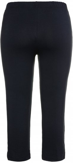 Ulla Popken Basic Stretch Knit Capris Navy - Džinsi & Bikses Lielos Izmēros – Plus Size - 