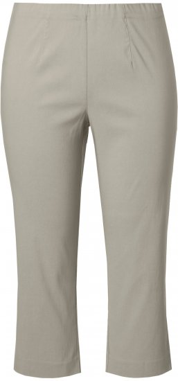 Ulla Popken Stretch Basic Bengaline Capri Pants Grey - Džinsi & Bikses Lielos Izmēros – Plus Size - 