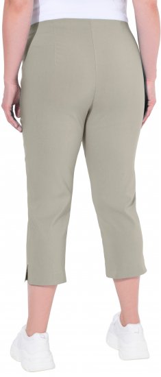 Ulla Popken Stretch Basic Bengaline Capri Pants Grey - Džinsi & Bikses Lielos Izmēros – Plus Size - 