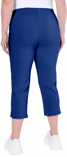 Ulla Popken Stretch Basic Bengaline Capri Pants Blue - Džinsi & Bikses Lielos Izmēros – Plus Size - 