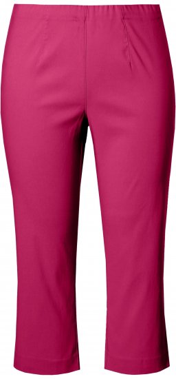 Ulla Popken Stretch Basic Bengaline Capri Pants Pale Lilac - Džinsi & Bikses Lielos Izmēros – Plus Size - 