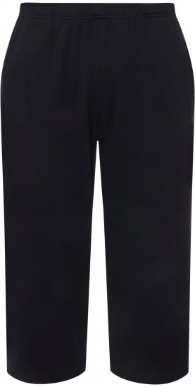 Ulla Popken Pull On Knit Elastic Waist Pocket Crop Pants Blue - Džinsi & Bikses Lielos Izmēros – Plus Size - 