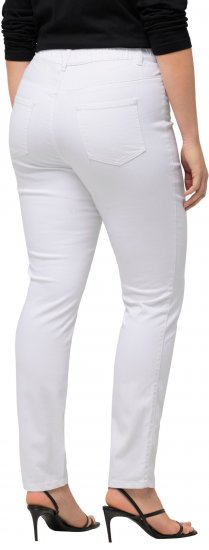Ulla Popken Sienna Stretch Twill Jeggings Snow White - Džinsi & Bikses Lielos Izmēros – Plus Size - 