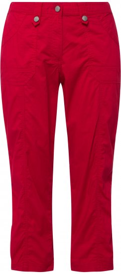 Ulla Popken Roll Tab Hem Stretch Cargo Pants Red - Džinsi & Bikses Lielos Izmēros – Plus Size - 