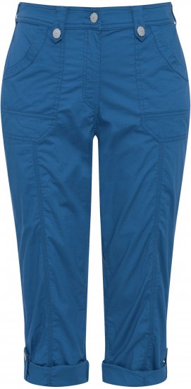 Ulla Popken Roll Tab Hem Stretch Cargo Pants Blue - Džinsi & Bikses Lielos Izmēros – Plus Size - 
