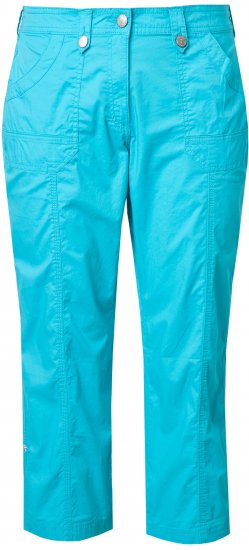Ulla Popken Roll Tab Hem Stretch Cargo Pants Deep Aqua - Džinsi & Bikses Lielos Izmēros – Plus Size - 
