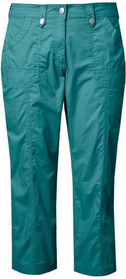 Ulla Popken Roll Tab Hem Stretch Cargo Pants Teal - Džinsi & Bikses Lielos Izmēros – Plus Size - 