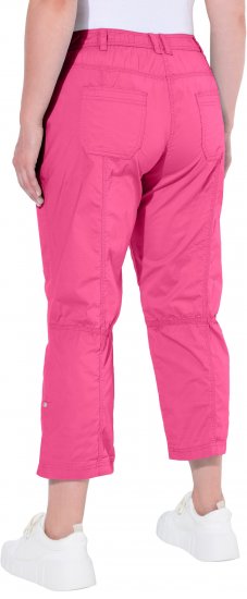 Ulla Popken Roll Tab Hem Stretch Cargo Pants Pink - Džinsi & Bikses Lielos Izmēros – Plus Size - 