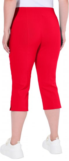Ulla Popken Bengaline Elastic Waist Stretch Capri Pants Red - Džinsi & Bikses Lielos Izmēros – Plus Size - 