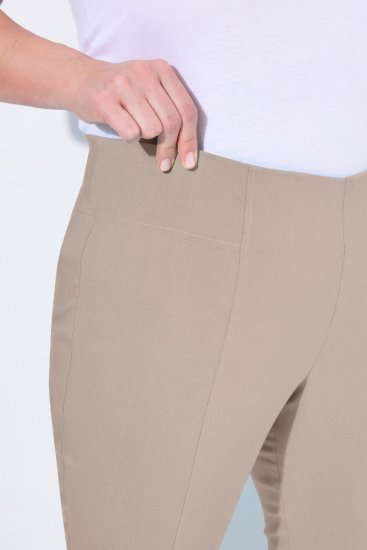 Ulla Popken Bengaline Elastic Waist Stretch Capri Pants Orange - Bikses - Lielo izmēru bikses sievietēm