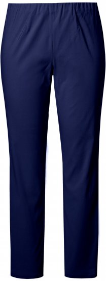 Ulla Popken Bengaline Slim Leg Sienna Fit Elastic Waist Pants Blue - Džinsi & Bikses Lielos Izmēros – Plus Size - 