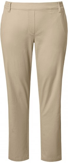 Ulla Popken Chino Elastic Waist Stretch Cotton Pants Brown - Džinsi & Bikses Lielos Izmēros – Plus Size - 