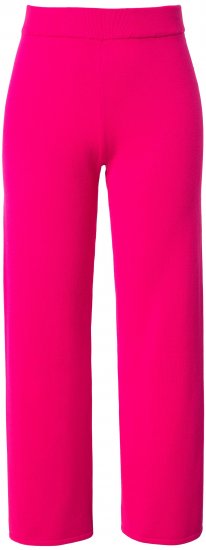 Ulla Popken Fine Sweater Knit Wide Leg Pants Red - Džinsi & Bikses Lielos Izmēros – Plus Size - 