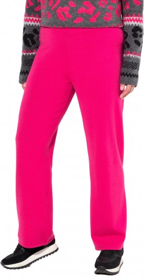 Ulla Popken Fine Sweater Knit Wide Leg Pants Red - Džinsi & Bikses Lielos Izmēros – Plus Size - 