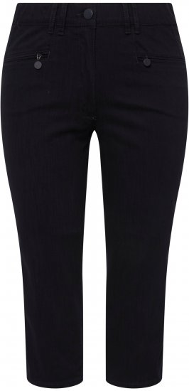 Ulla Popken Mony Stretch Capri Pants Navy - Džinsi & Bikses Lielos Izmēros – Plus Size - 