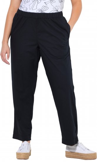 Ulla Popken Wide Leg Ruby Fit Stretch Chino Pants Navy - Džinsi & Bikses Lielos Izmēros – Plus Size - 