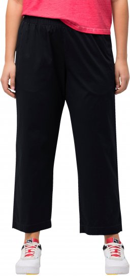 Ulla Popken Wide Leg Ruby Fit Stretch Chino Pants Dark Teal - Džinsi & Bikses Lielos Izmēros – Plus Size - 