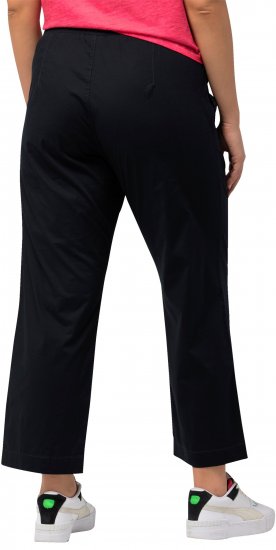 Ulla Popken Wide Leg Ruby Fit Stretch Chino Pants Dark Teal - Džinsi & Bikses Lielos Izmēros – Plus Size - 