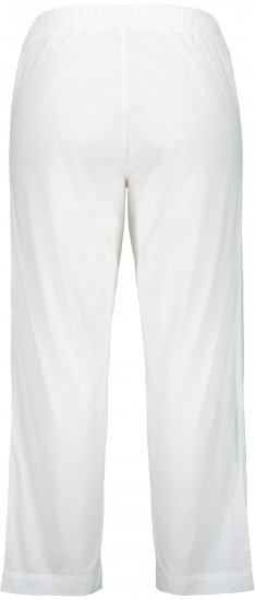 Ulla Popken Wide Leg Ruby Fit Stretch Chino Pants Snow White - Džinsi & Bikses Lielos Izmēros – Plus Size - 