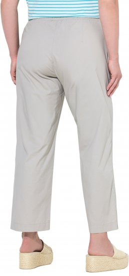 Ulla Popken Wide Leg Ruby Fit Stretch Chino Pants Pebble - Džinsi & Bikses Lielos Izmēros – Plus Size - 