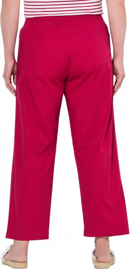 Ulla Popken Wide Leg Ruby Fit Stretch Chino Pants Salsa - Džinsi & Bikses Lielos Izmēros – Plus Size - 
