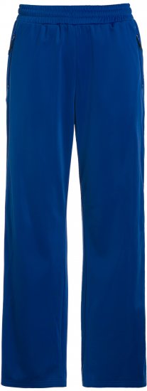 Ulla Popken Snap Placket Side Seam Wide Leg Recycled Polyester Knit Joggers Blue - Džinsi & Bikses Lielos Izmēros – Plus Size - 