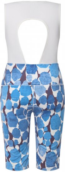 Ulla Popken Abstract Print Padded Cycling Shorts With Suspenders White - Džinsi & Bikses Lielos Izmēros – Plus Size - 