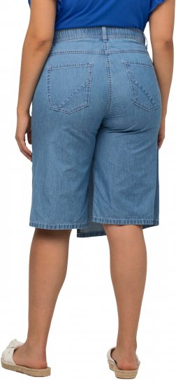 Ulla Popken Denim Wrap Look Skort Blue Denim - Džinsi & Bikses Lielos Izmēros – Plus Size - 