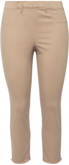 Ulla Popken Stretch Blend Bengaline Pants Dark Putty - Džinsi & Bikses Lielos Izmēros – Plus Size - 
