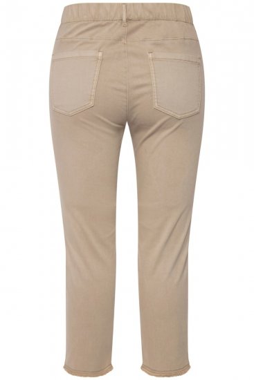 Ulla Popken Stretch Blend Bengaline Pants Dark Putty - Bikses - Lielo izmēru bikses sievietēm