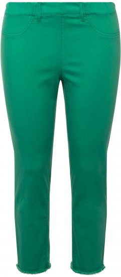 Ulla Popken Stretch Blend Bengaline Pants Emerald Green - Džinsi & Bikses Lielos Izmēros – Plus Size - 