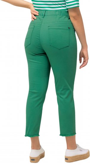 Ulla Popken Stretch Blend Bengaline Pants Emerald Green - Džinsi & Bikses Lielos Izmēros – Plus Size - 