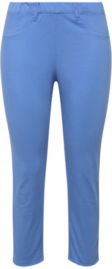 Ulla Popken Stretch Blend Bengaline Pants Blue - Džinsi & Bikses Lielos Izmēros – Plus Size - 