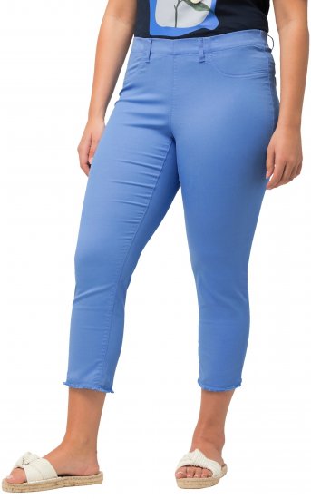 Ulla Popken Stretch Blend Bengaline Pants Blue - Džinsi & Bikses Lielos Izmēros – Plus Size - 
